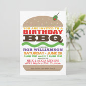 Birthday Barbeque | BBQ Party Kaart (Staand voorkant)