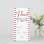 Birthday Baseball Bedankkaart (Staand voorkant)