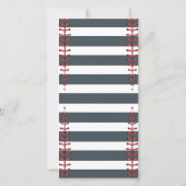 Birthday Baseball Bedankkaart (Achterkant)