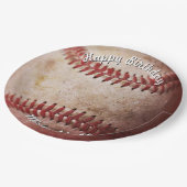 Birthday Baseball Papieren Bordje (Gekanteld)