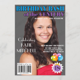 Birthday Bash Blue Paars Magazine Hoesje elke leef Kaart