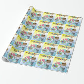 Birthday Bash Boy Birthday Wrapping Paper Cadeaupapier (Uitgerold)