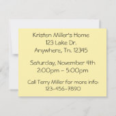 Birthday Bash Invite Kaart (Achterkant)