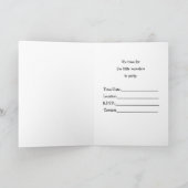 Birthday Bash Party met Funny Monsters en Cake Kaart (Binnen)