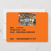 Birthday Basketball Sportuitnodiging Kaart (Achterkant)