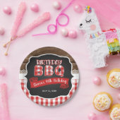 Birthday BBQ Paper Bord - Red (Feest)