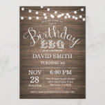 Birthday BBQ Uitnodiging Rustic 18th Birthday<br><div class="desc">Verjaardag BBQ Uitnodiging. Rustic 18th Birthday Invitation Wood Background met String Lights. 13e 15e 16e 18e 21e 30e 40e 50e 60e 70e 90e 100e, elke leeftijd. Volwassen verjaardag. Vrouw of Man Man Birthday Party. Voor verdere aanpassing, te klikken gelieve de knoop "van de Aanpassing het"en ons ontwerphulpmiddel te gebruiken om...</div>