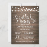 Birthday BBQ Uitnodiging Rustic 80th Birthday<br><div class="desc">Verjaardag BBQ Uitnodiging. Rustic 80th Birthday Invitation Wood Background met String Lights. 13e 15e 16e 18e 21e 30e 40e 50e 60e 70e 90e 100e, elke leeftijd. Volwassen verjaardag. Vrouw of Man Man Birthday Party. Voor verdere aanpassing, te klikken gelieve de knoop "van de Aanpassing het"en ons ontwerphulpmiddel te gebruiken om...</div>