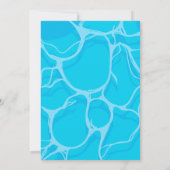 Birthday Bday Pool Party Kaart (Achterkant)