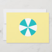 Birthday Beach Bash uitnodigingen (Achterkant)