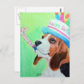 Birthday Beagle Briefkaart (Voorkant / Achterkant)