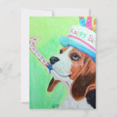 Birthday Beagle Kaart (Voorkant)