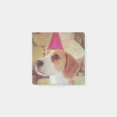 Birthday Beagle schrijft het Post-it® Notes (Voorkant)