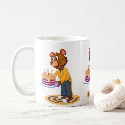 Birthday Bear Surprise Koffiemok (Met donut)