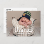 Birthday Bedankt | Bedankt Foto-Briefkaarten Briefkaart (Voorkant / Achterkant)