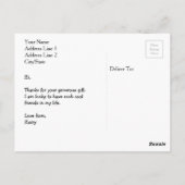 Birthday Bedankt | Bedankt Foto-Briefkaarten Briefkaart (Achterkant)