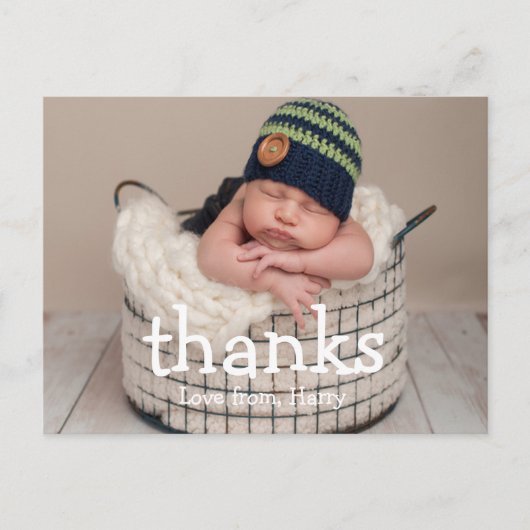 Birthday Bedankt | Bedankt Foto-Briefkaarten Briefkaart (Voorkant)