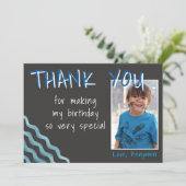 Birthday Bedankt voor je foto-kaartje (Staand voorkant)