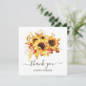 Birthday Bedankt voor je zonnebloempje (Staand voorkant)