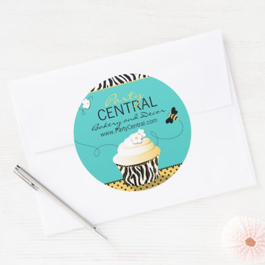 Birthday Bee Business Sticker (Envelop)