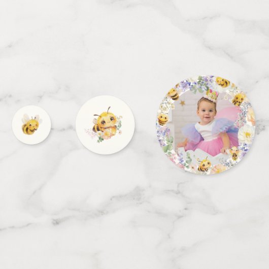 Birthday Bee Confetti (Achterkanten)