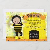 Birthday Bee Invitation Kaart (Voorkant)