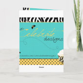 Birthday Bee Kaart (Achterkant)