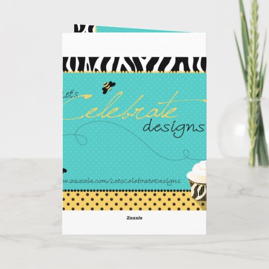 Birthday Bee Kaart (Achterkant)