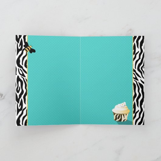 Birthday Bee Kaart (Binnen)