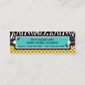 Birthday Bee Visitekaartje (Achterkant)