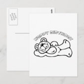 Birthday Beer Briefkaart (Voorkant / Achterkant)