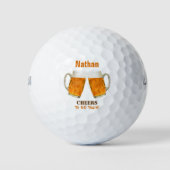 Birthday Beer Cheers Golf Balls Golfballen (Voorkant)