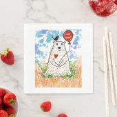 Birthday Beer en Black Bird Napkin Servet (Insitu)