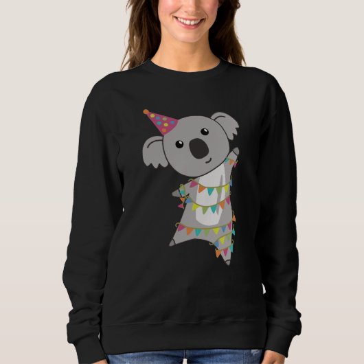 Birthday Beer Koala Beer Beer Garland Sweatshirt (Voorkant)