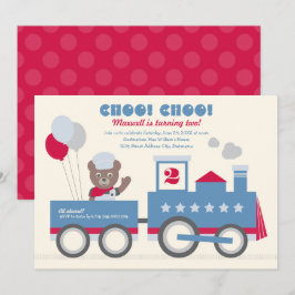 Birthday Beer met Choo Choo Train Red Kaart