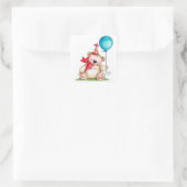 Birthday Beer Vierkante Sticker (Tas)