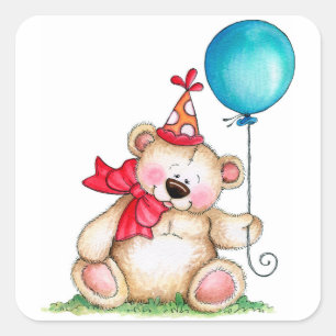 Birthday Beer Vierkante Sticker