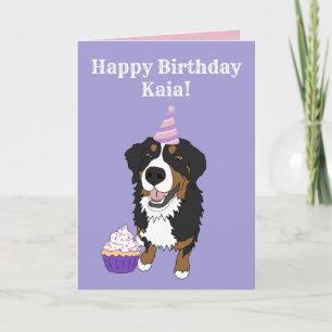 Birthday Bernese Mountain Dog Kaart