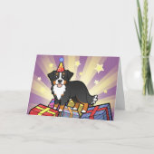 Birthday Bernese Mountain Dog Kaart (Voorkant)