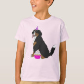 Birthday Bernese Mountain Dog T-shirt (Voorkant)