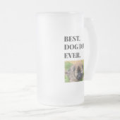 Birthday Best Dog Dad Ever Photo Matglas Bierpul (Voorkant rechts)
