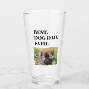 Birthday Best Dog Dad Ever Photo Pint Glas