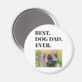 Birthday Best Dog Dad Oog Photo Magnet (Voorkant / Achterkant)