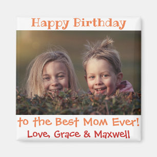 Birthday Beste Mam ooit Foto Magneet