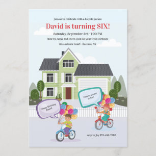 Birthday Bicycle Parade Kaart