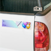 Birthday Big Gift Label Bumpersticker (Op Truck)