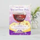 Birthday bij de partij Wijn en Kaas Kaart (Staand voorkant)