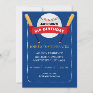 Birthday bij marinegeel Baseball Boys Kaart