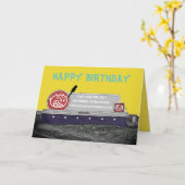 BIRTHDAY BILLBOARD W/ SITTING BIRD KAART (Gele Bloem)