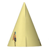 Birthday Bird Art Chaffinch Feesthoedjes (Achterkant)